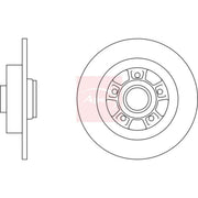 Apec Front & Rear Brake Discs & Pads fits Renault Grand Scénic II 2005-2008 2.0