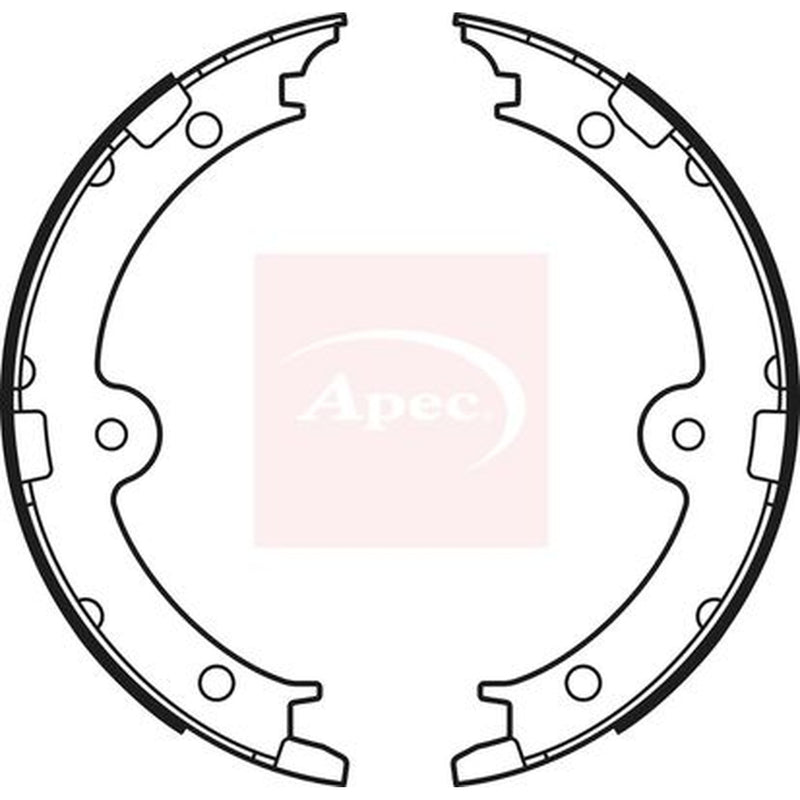 Apec Parking Brake Shoe Set fits Lexus Gs 2005-2011
