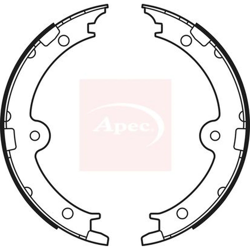 Apec Parking Brake Shoe Set SHU755