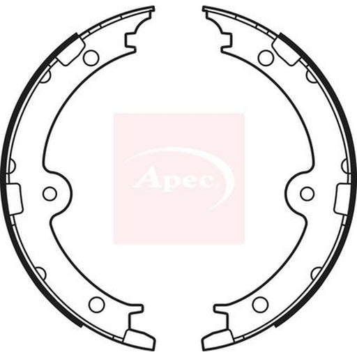 Apec Parking Brake Shoe Set fits Lexus Gs 2005-2011