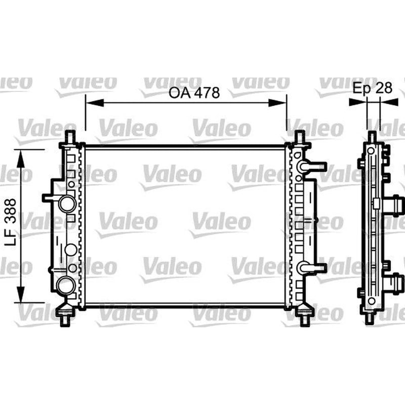 Valeo Engine Radiator 734768