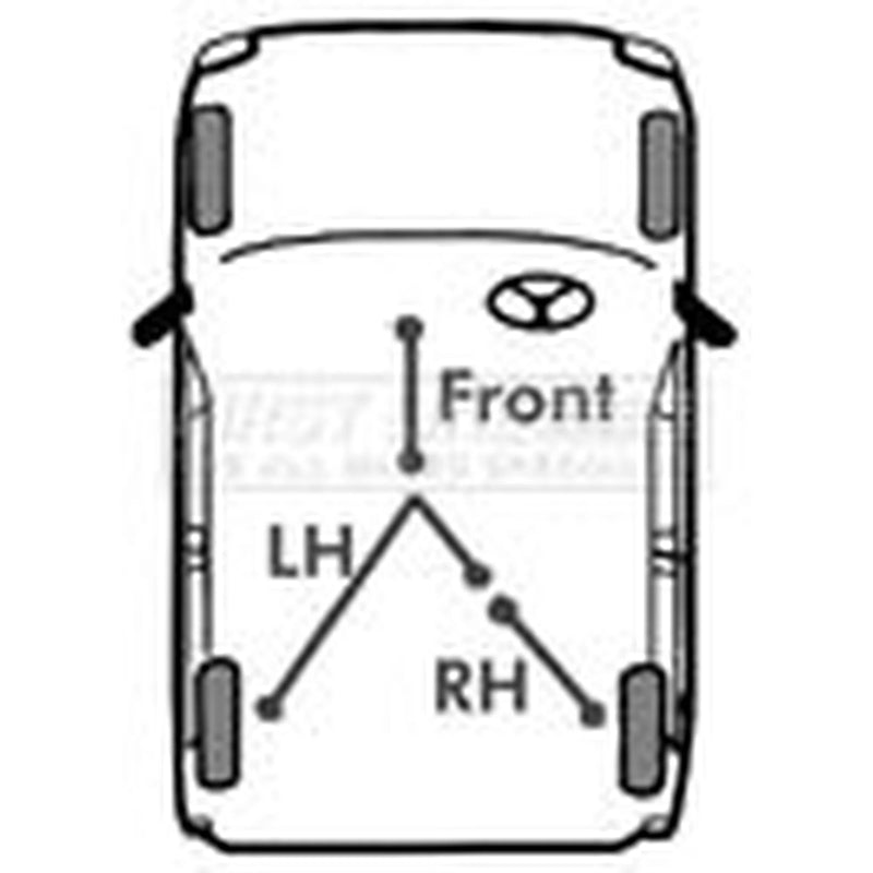First Line Handbrake Cable Left Rear fits Nissan Navara NP300 2005-2007 2.5