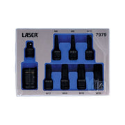 Laser Dual Drive Spline Impact Bit Socket Set 9pc 7979 Laser - Dynamic Drive