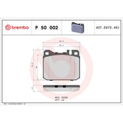 Brembo 4 x Front Brake Pad Set fits Deutz-Fahr Dx 1978-1982