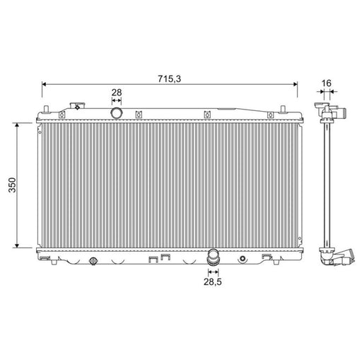 Valeo Engine Radiator 701352