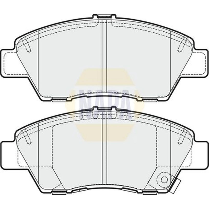 NAPA Front & Rear Pads fits Honda Jazz III 2011-2015 1.3