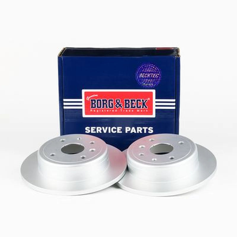 Borg & Beck 2 x Solid Brake Discs fits Chevrolet Epica 2005-2011 2.0 2.5