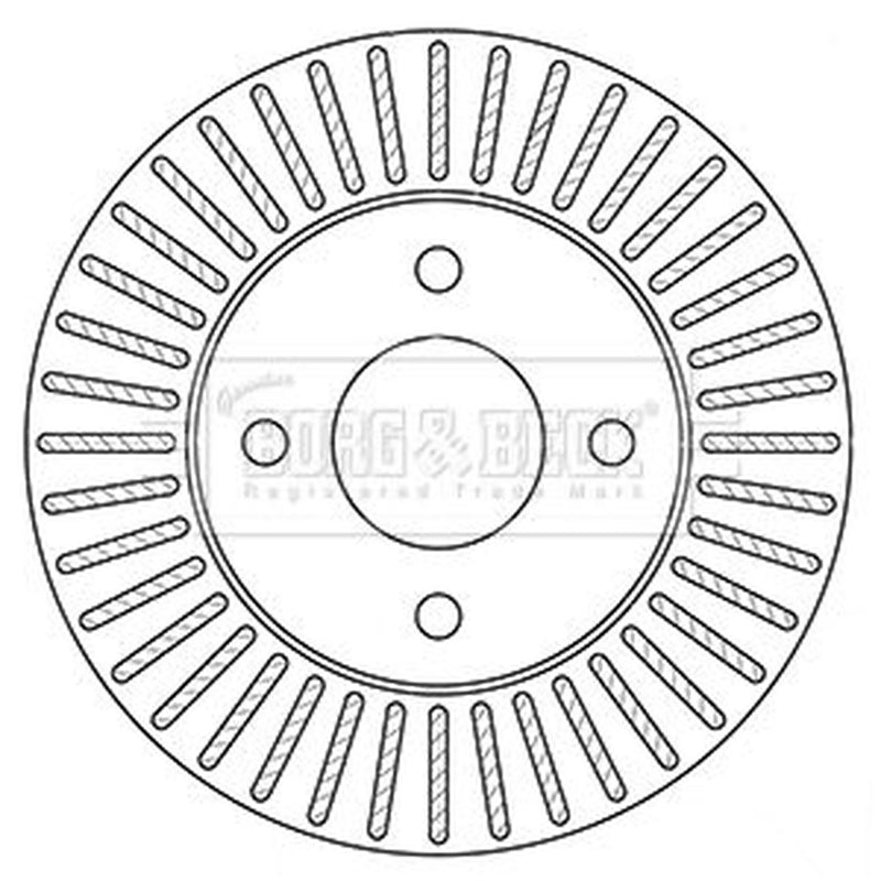 Borg & Beck Front Brake Vented Discs & Pads fits Nissan Cube 2003-2008 1.4 1.5