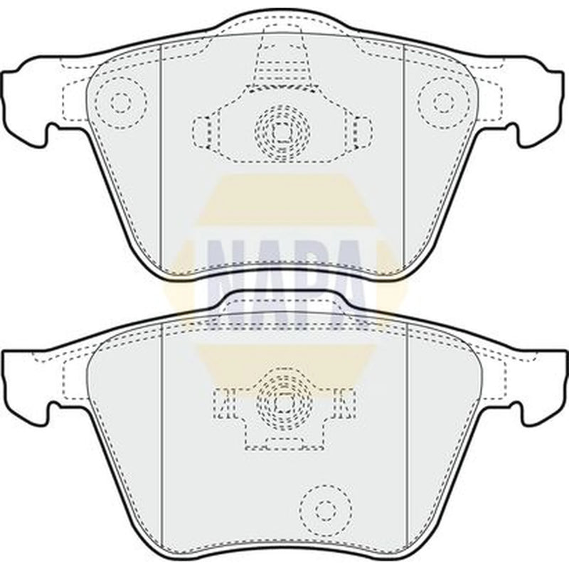 NAPA Front Brake Pad Set fits Volvo XC90 I 2002-2014 2.5 3.2