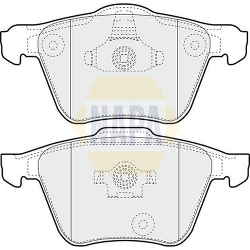 NAPA Front Brake Pad Set NBP1390