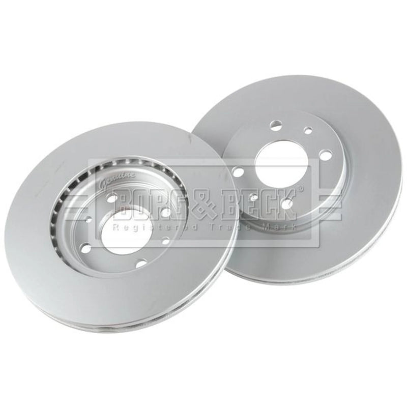 Borg & Beck Front & Rear Brake Discs & Pads fits Lancia Musa 2009-2012 1.3