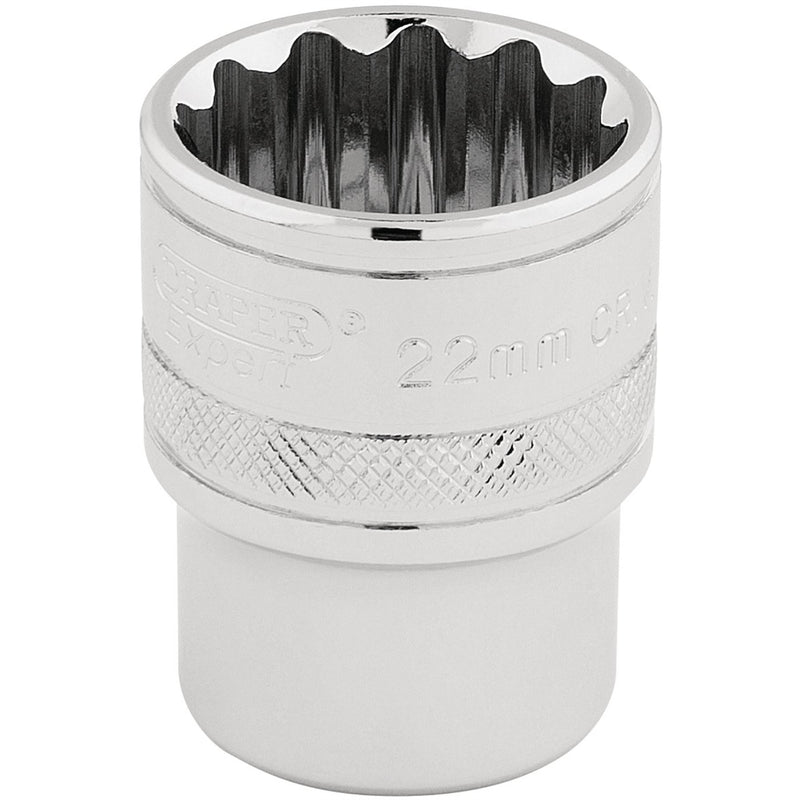 Draper HI-TORQ 12 Point Socket, 1/2" Sq. Dr., 22mm 33368 Draper - Dynamic Drive