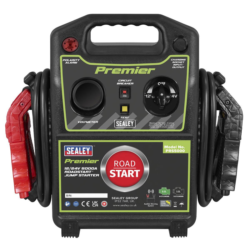 Sealey Premier 12/24V Premier RoadStart Jump Starter 5000A PRS5000 Sealey Premier - Dynamic Drive