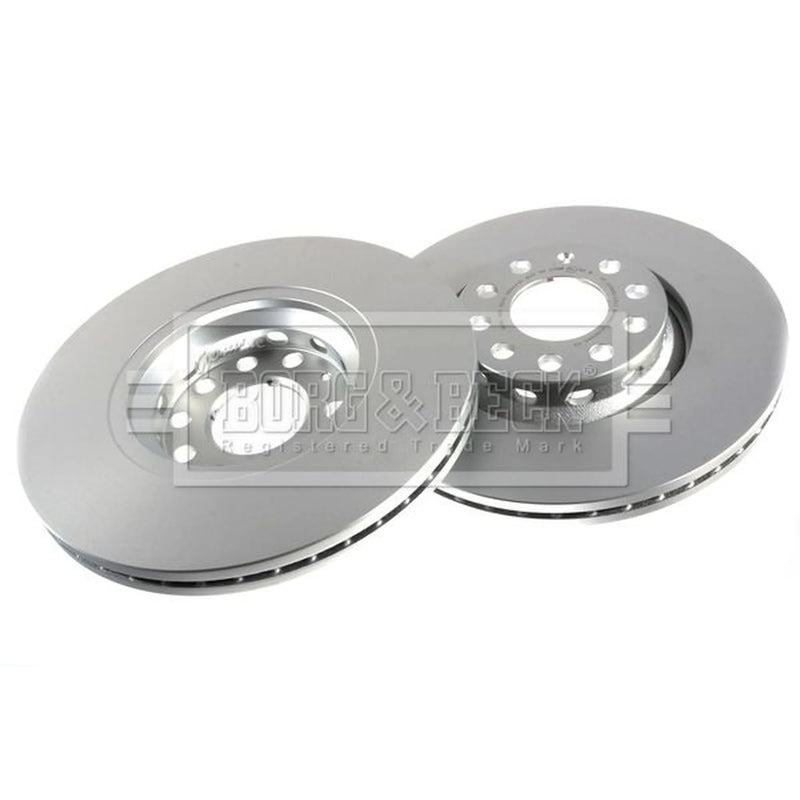 Borg & Beck Front Brake Vented Discs & Pads fits Audi A4 B6 2002-2004 1.8