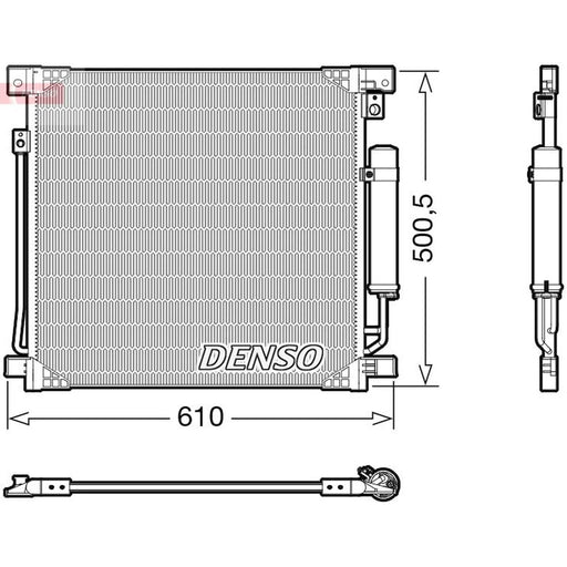 Denso Air Conditioning Condenser fits Mitsubishi L200 / Triton 2014-2015 2.4