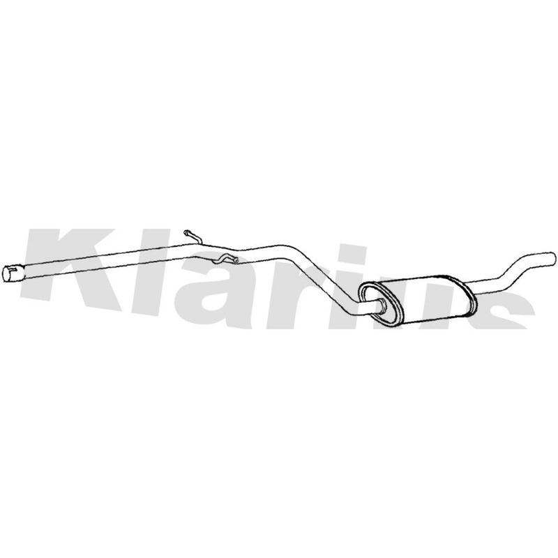 Klarius Box With Centre Pipe Centre fits Skoda Octavia II 2004-2013 2.0