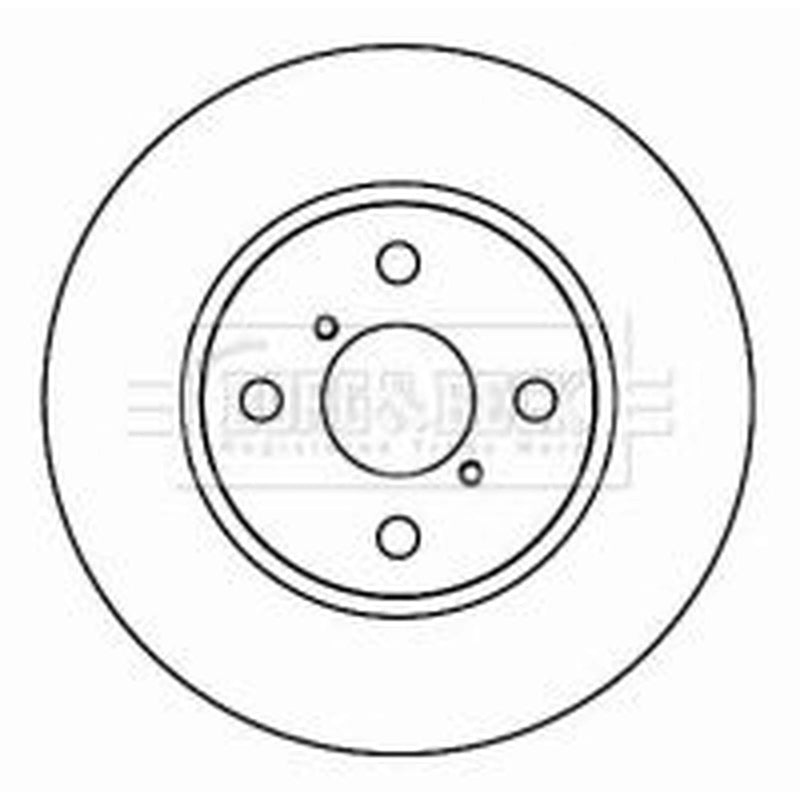Borg & Beck Front & Rear Brake Discs & Pads fits Toyota Yaris/Vitz 2005-2020
