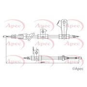 Apec Handbrake Cable Right Rear fits Mitsubishi Colt VI 2004-2012 1.1 1.3 1.5