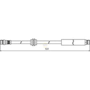 NAPA Brake Hydraulic Hose Line Rear NBH1313