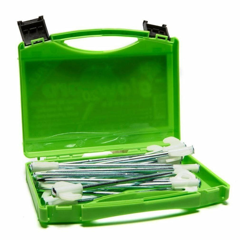 Blue Diamond Glow Hard Ground Tent & Awning Pegs (Case of 20) Heavy Duty PEG222 Blue Diamond  - Dynamic Drive