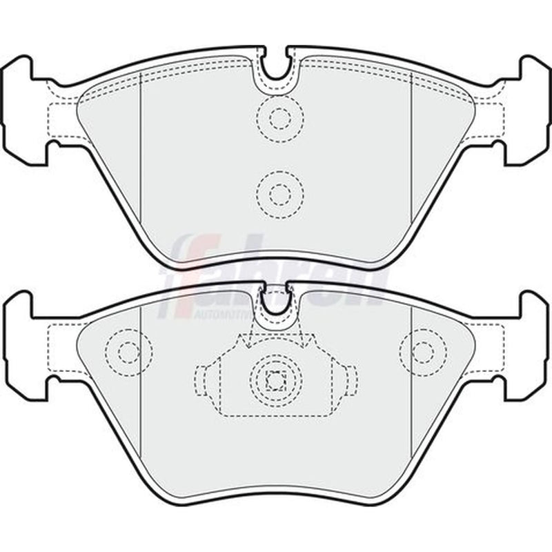 Fahren Front Brake Vented Discs & Pads fits BMW X3 2003-2011 2.0 2.5 3.0