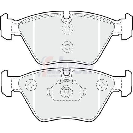 Fahren Front Brake Vented Discs & Pads fits BMW X3 2003-2011 2.0 2.5 3.0
