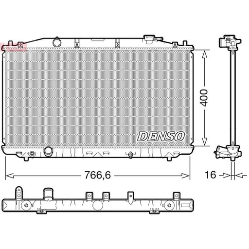 Denso Engine Radiator fits Honda Accord VIII 2008-2015 2.0 2.4