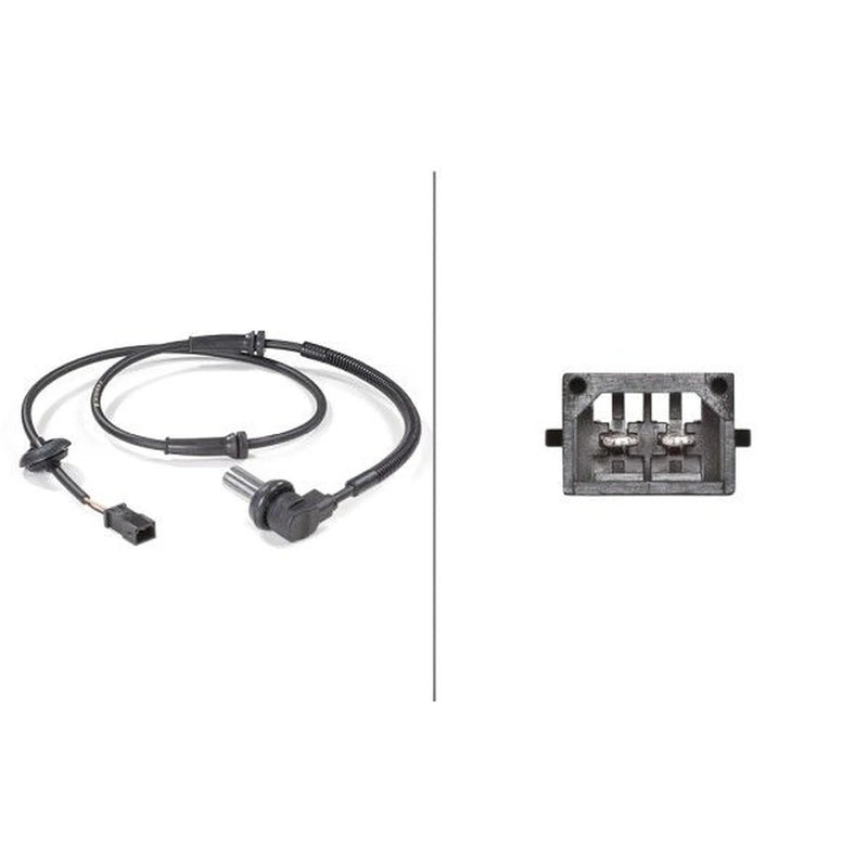Hella ABS Wheel Speed Sensor Front fits Audi A4 B5 1994-2001