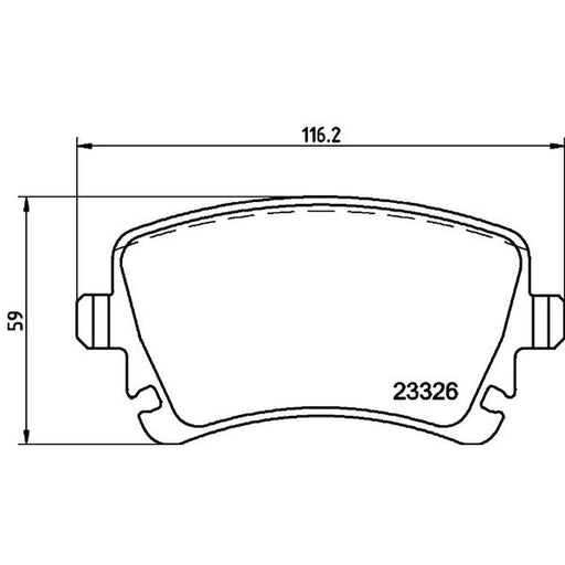 Mintex Front & Rear Pads fits VW Phaeton 2002-2016 3.0 3.2 3.6 4.2 5.0 6.0
