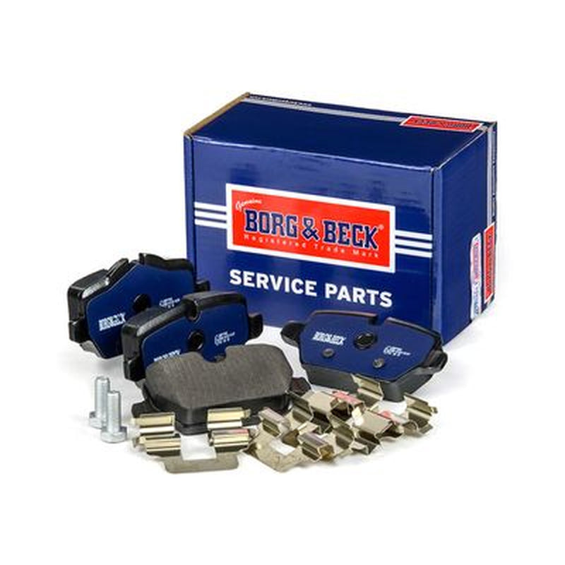 Borg & Beck Rear Brake Solid Discs & Pads fits BMW 1 2004-2011