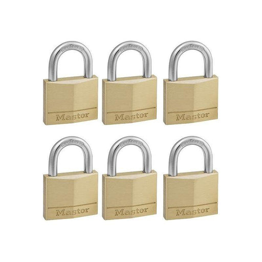 Master Lock Solid Brass 40mm Padlock 4-Pin - Keyed Alike x 6 Master Lock - NN4 Online