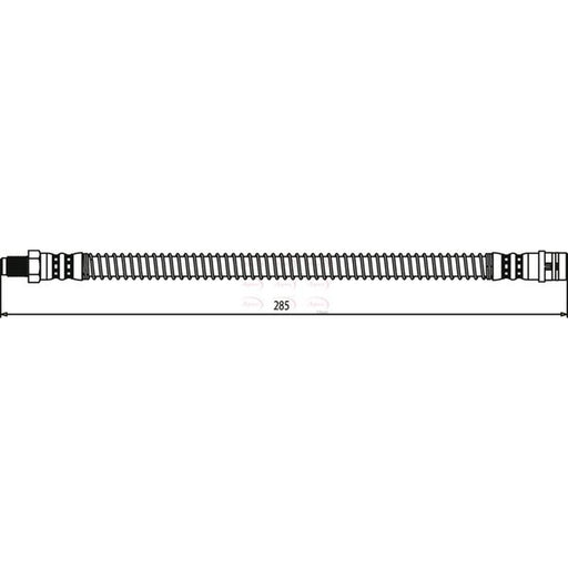 Apec Brake Hydraulic Hose Line Rear fits Mercedes-Benz Cls 2004-2010