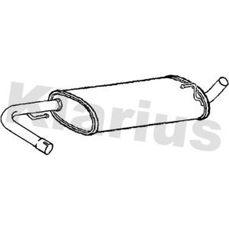 Klarius Box With Centre Pipe Centre fits Nissan Pathfinder III 2005-2010 2.5