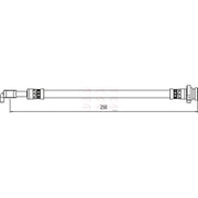 Apec Brake Hydraulic Hose Line Rear Left fits Nissan Qashqai I 2006-2013