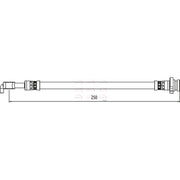 Apec Brake Hydraulic Hose Line outer HOS4058