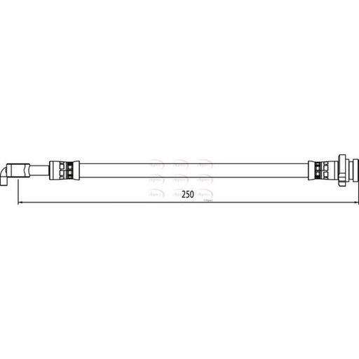 Apec Brake Hydraulic Hose Line outer HOS4058