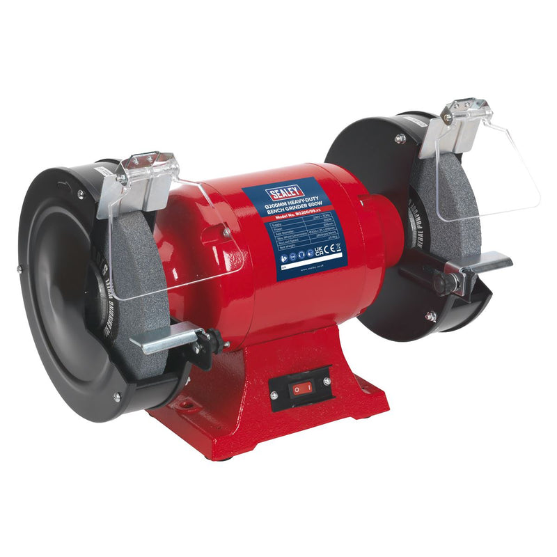 Sealey Bench Grinder200mm 600W/230V Heavy-Duty BG200/99 Sealey - Dynamic Drive