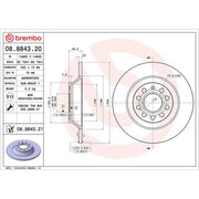 Brembo Front & Rear Brake Discs & Pads fits Audi A6 C6 2004-2011