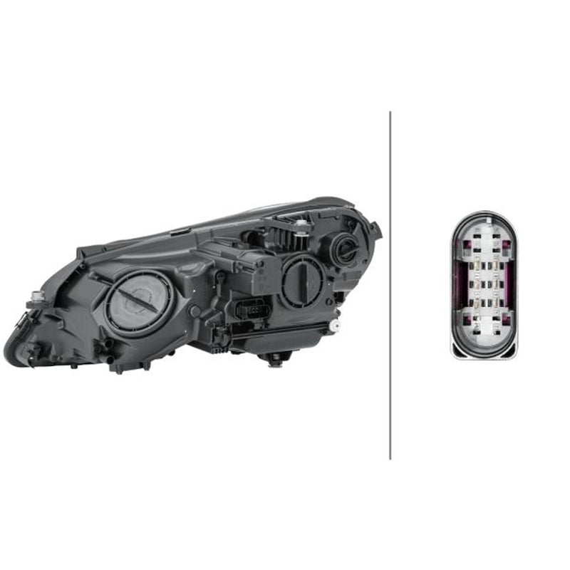 Hella Headlight Headlamp PY21W Right fits Mercedes-Benz E-Class 2009-2016