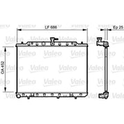 Valeo Engine Radiator 735206