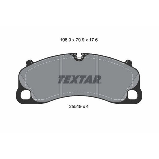 Textar Front Brake Pad Set 2551901