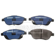Borg & Beck Front Brake Discs & Pads fits Fiat 500L 2012-2018 0.9 1.3 1.4 1.6