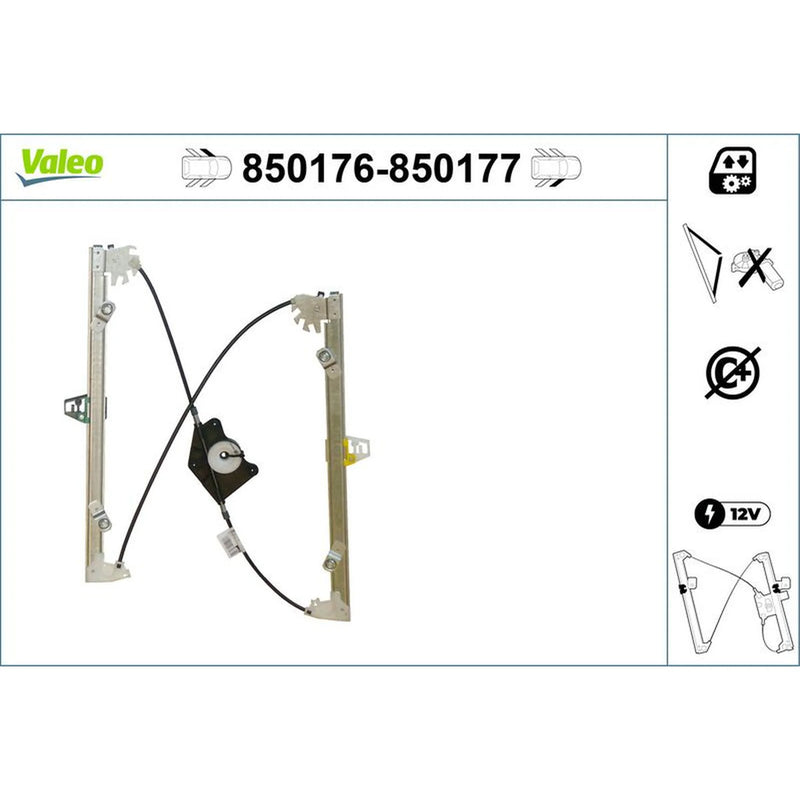 Valeo Electric Window Regulator Lifter Left Front 850176