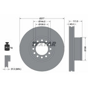 Textar 2 x Internally Vented Brake Discs 93191200