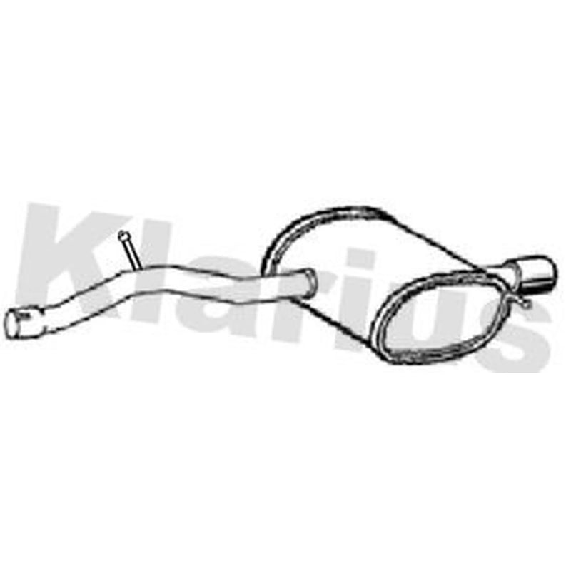 Klarius Box With Tail Pipe Rear fits Mini Mini 2014 on