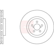 Apec Front Brake Vented Discs & Pads fits Subaru Impreza 2001-2005 2.0
