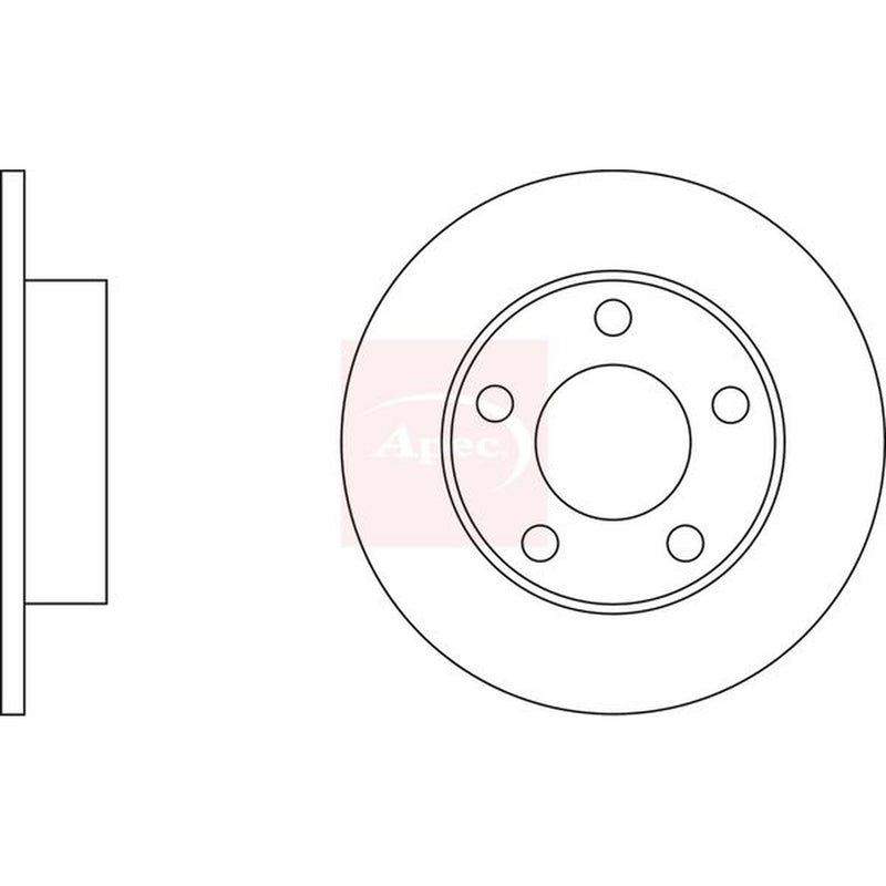 Apec Front Vented & Rear Vented Brake Discs & Pads fits VW Passat B5.5 2000-2005