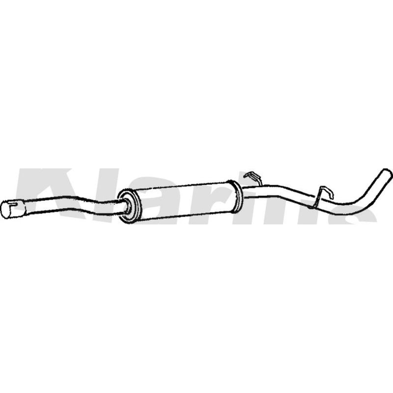 Klarius Box With Centre Pipe Centre fits Skoda Felicia 1995-2001 1.9