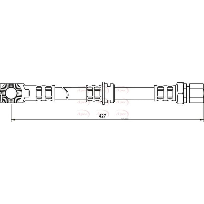 Apec Brake Hydraulic Hose Line Front HOS3114
