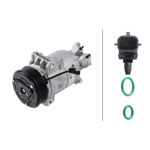 Hella Air Conditioning Compressor fits Renault Koleos I 2008-2013 2.0